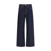 Blue Cotton Relaxed Fit Jeans